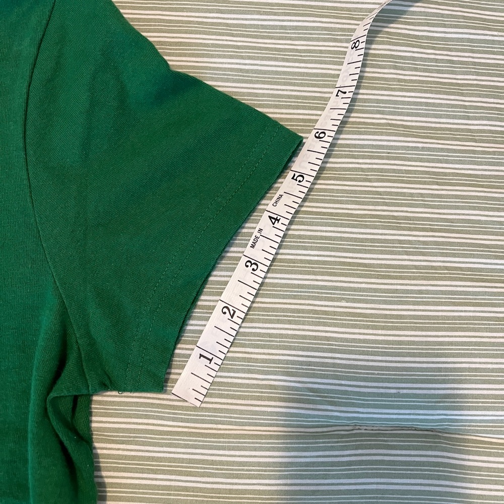 Target Green Short Sleeve Tee with Santa and Puppy Snowflake Graphic - Picture 8 of 10